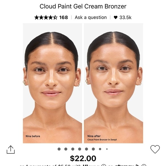 Glossier Cloud Paint Seamless Cheek SWIFT - Picture 4 of 8